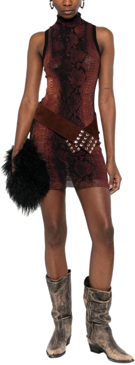 Jean Paul Gaultier Dresses Brownblack Bruin