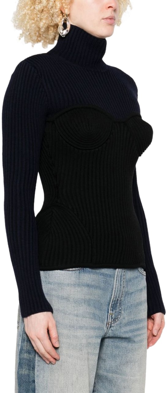 Jean Paul Gaultier Top Navyblack Divers