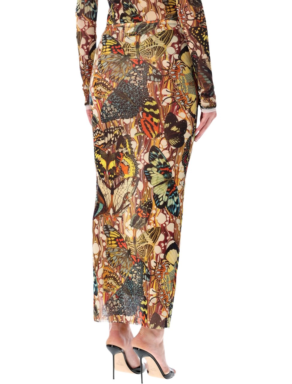 Jean Paul Gaultier Jean Paul Gaultier Re-Edition Butterfly tulle skirt Geel