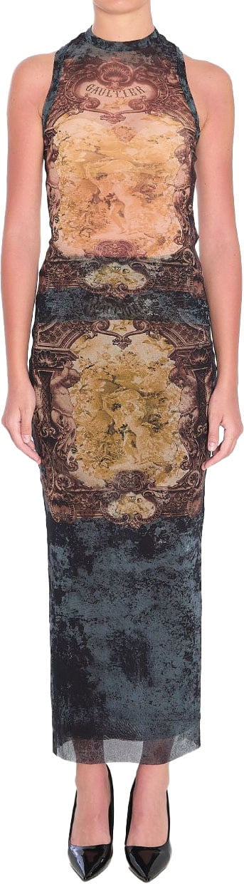 Jean Paul Gaultier Top Blackbluegreen Zwart