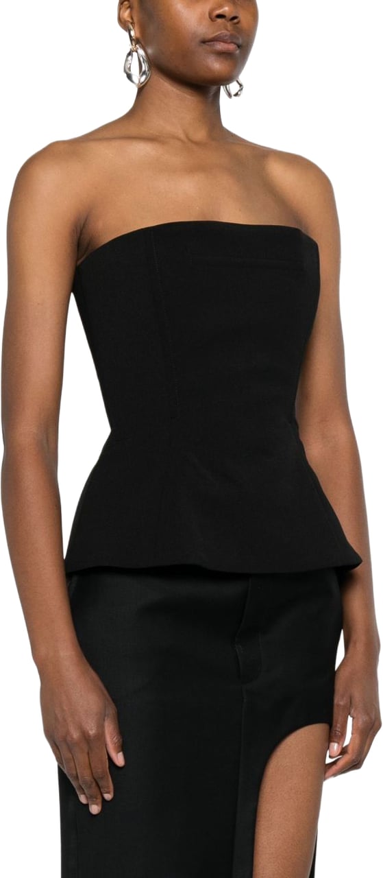 Jean Paul Gaultier Strapless Bodice Top Zwart