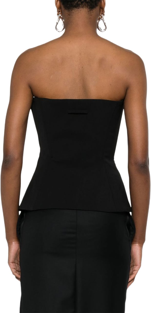 Jean Paul Gaultier Strapless Bodice Top Zwart