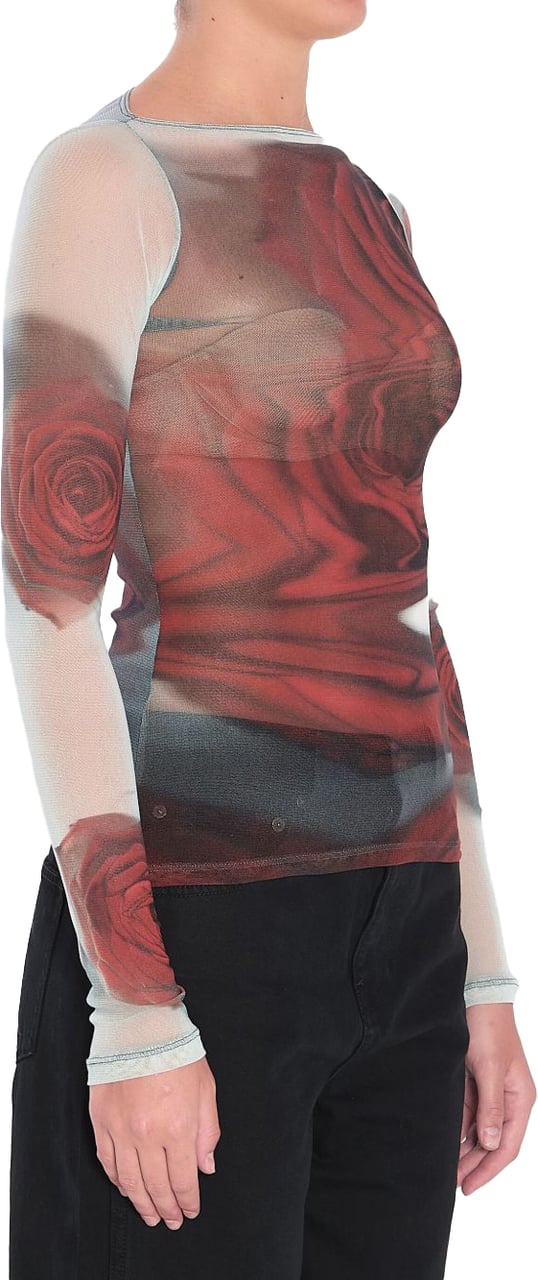 Jean Paul Gaultier Top Whitegreyred Wit