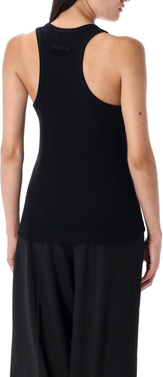 Jean Paul Gaultier Tank Top Double Buckle Nero Zwart