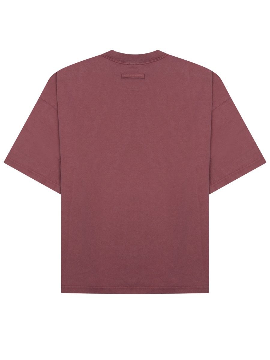 Jean Paul Gaultier Muted Mauve Needles Embroidered T-Shirt Maroon