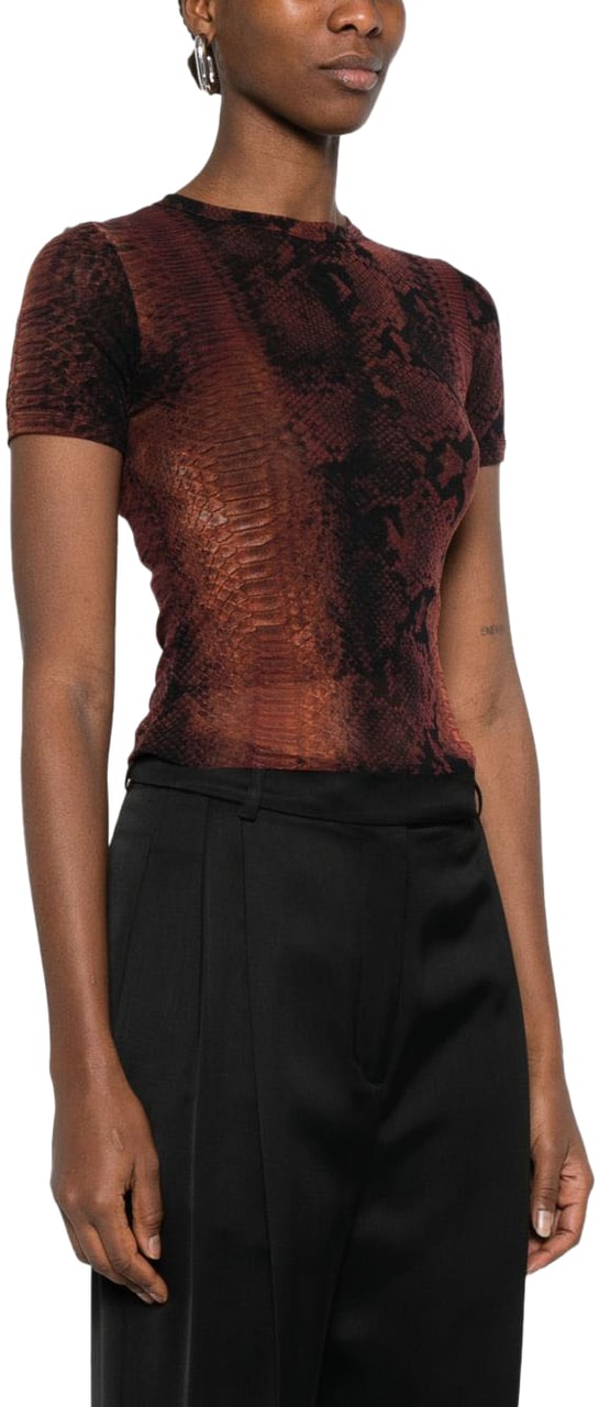 Jean Paul Gaultier Top Brownblack Bruin