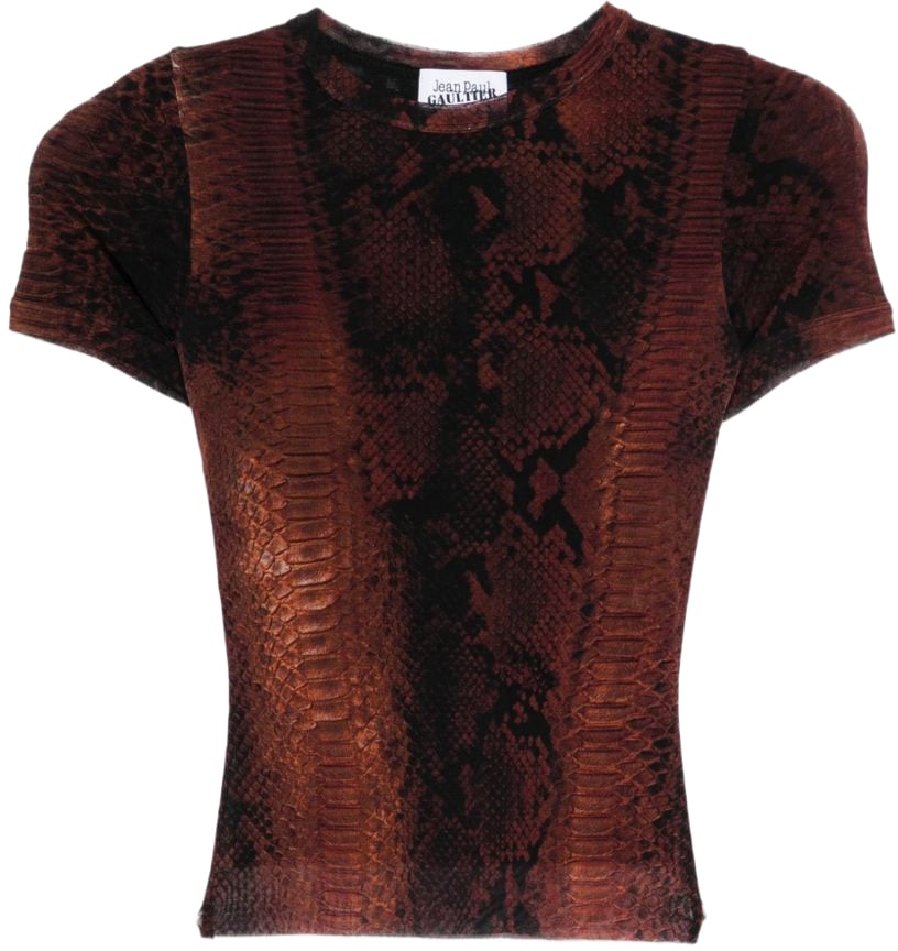 Jean Paul Gaultier Top Brownblack Bruin