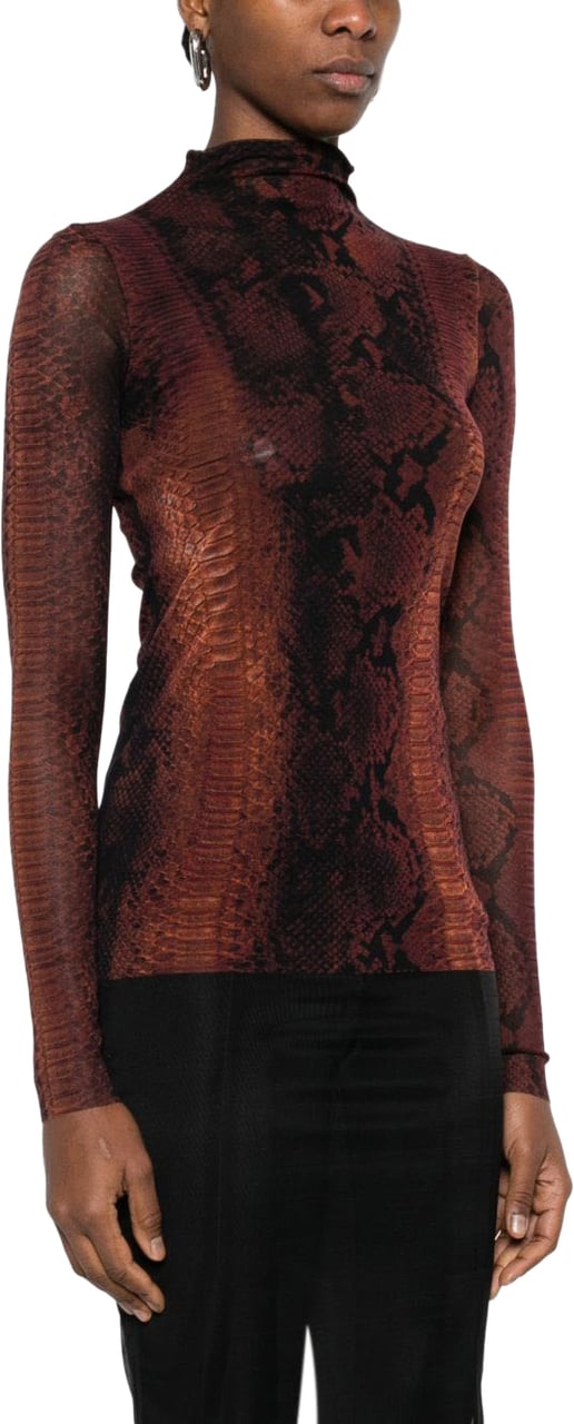 Jean Paul Gaultier Top Brownblack Bruin