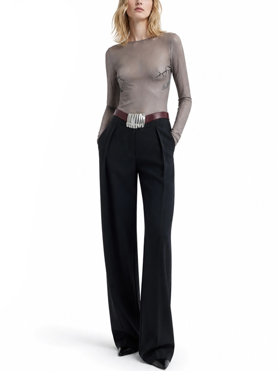 Jean Paul Gaultier Needles Jean Paul Gaultier Sheer Blouse Grijs
