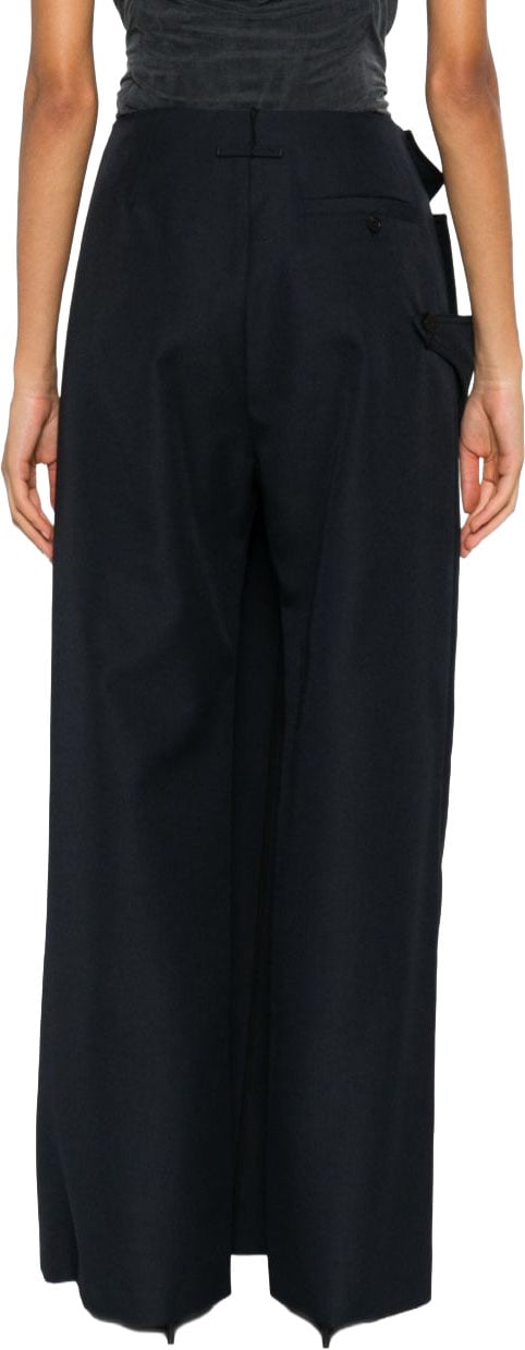 Jean Paul Gaultier Wrap Design Maxi Skirt Zwart