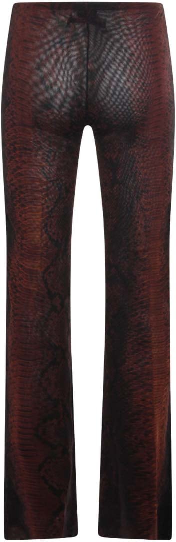 Jean Paul Gaultier Slim Fit Trousers with Dark Brown Zwart