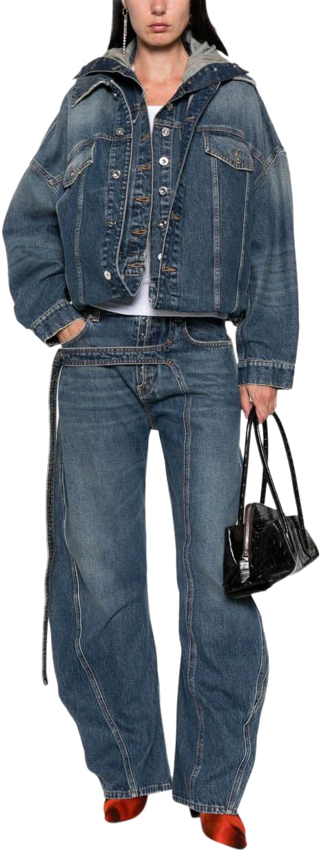 Jean Paul Gaultier Coats Blue Blauw