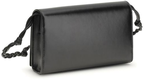 Jil Sander Jil Sander Black Calf Leather Bos Taurus Wallet Zwart