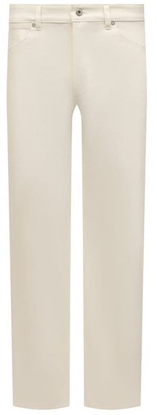 Jil Sander White Cotton Jeans Denim Wit