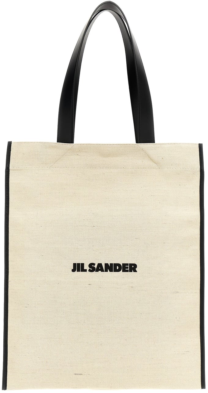 Jil Sander Bicolor Jute Tote Bag Divers