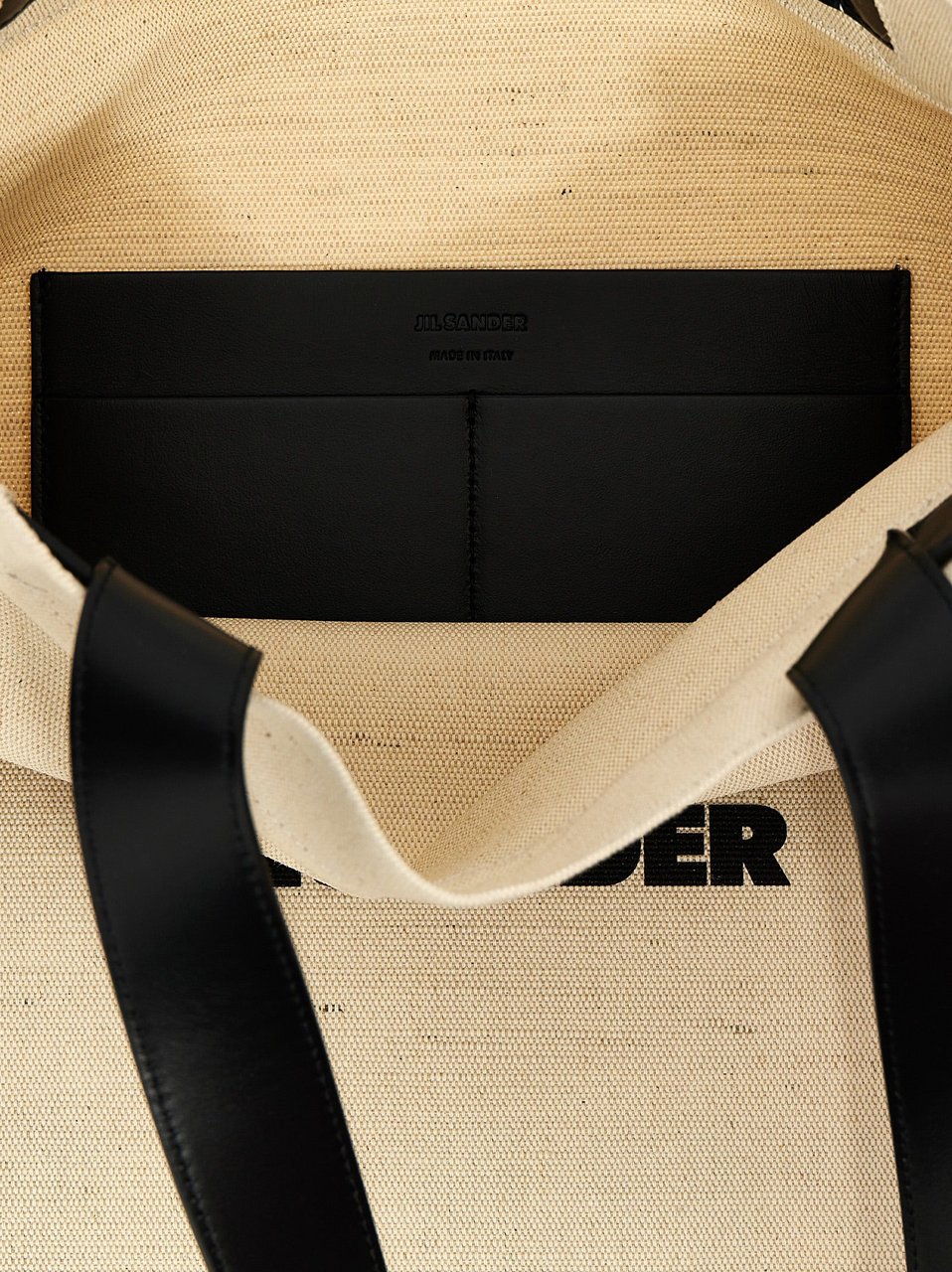 Jil Sander Bicolor Jute Tote Bag Divers