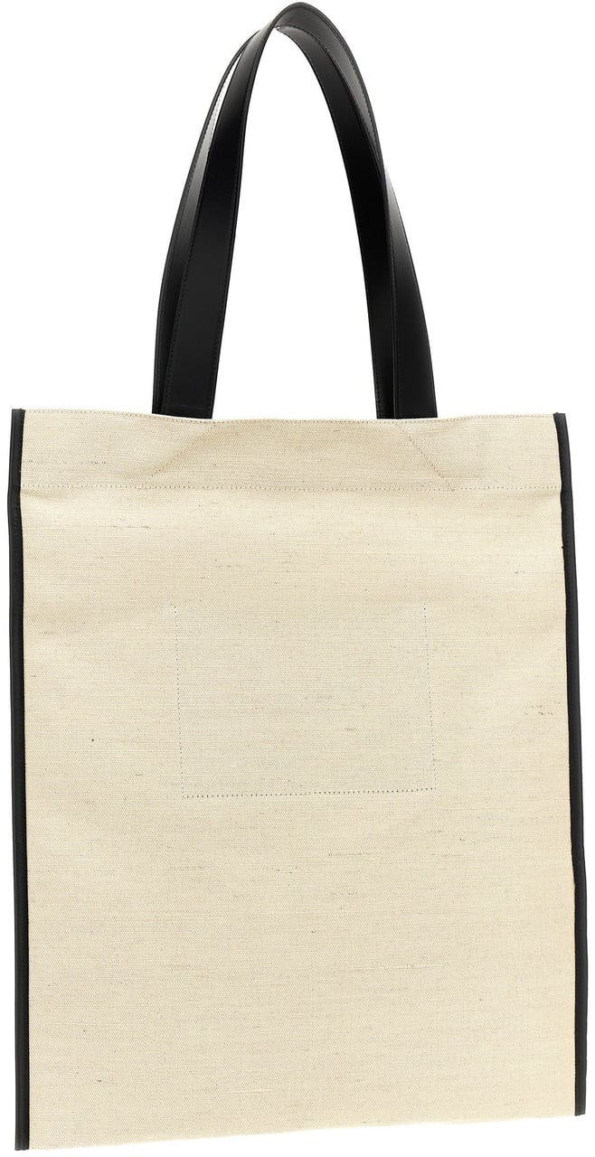 Jil Sander Bicolor Cotton Tote Bag Divers