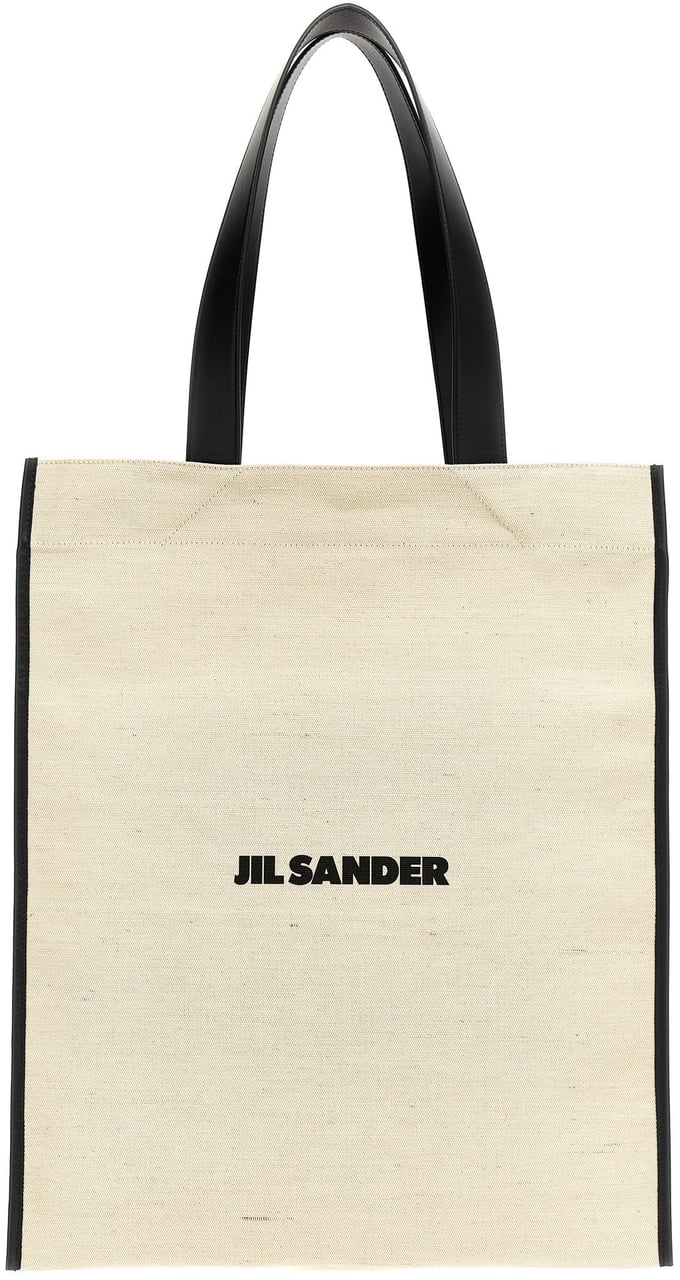 Jil Sander Bicolor Cotton Tote Bag Divers