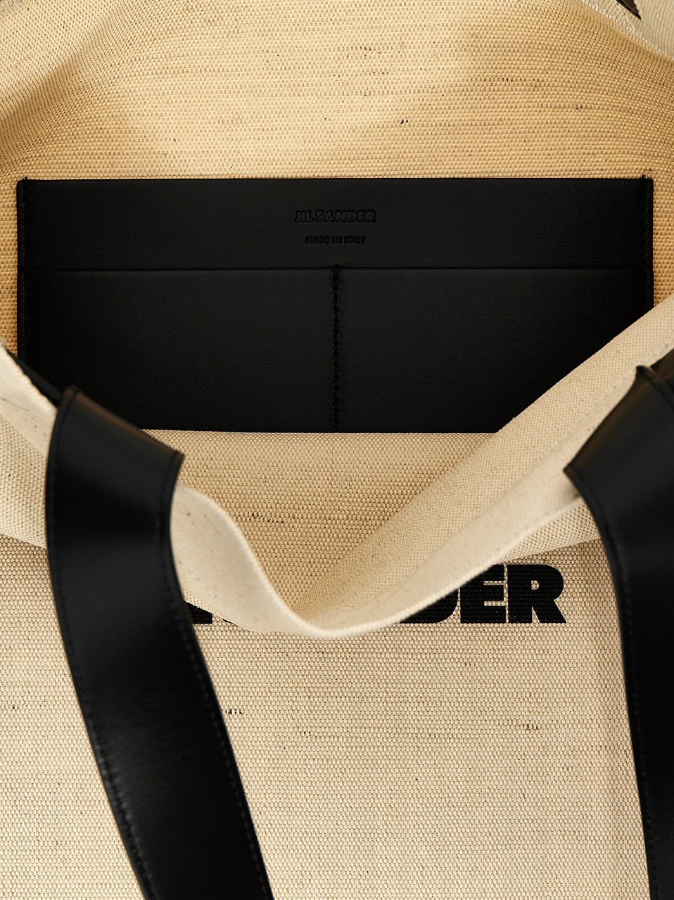 Jil Sander Bicolor Cotton Tote Bag Divers