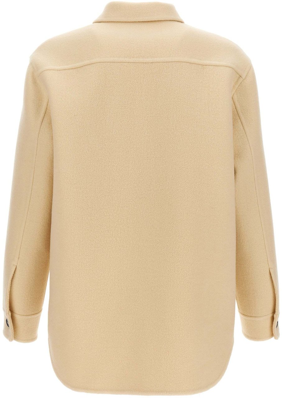 Jil Sander Beige Virgin Wool Coat Beige