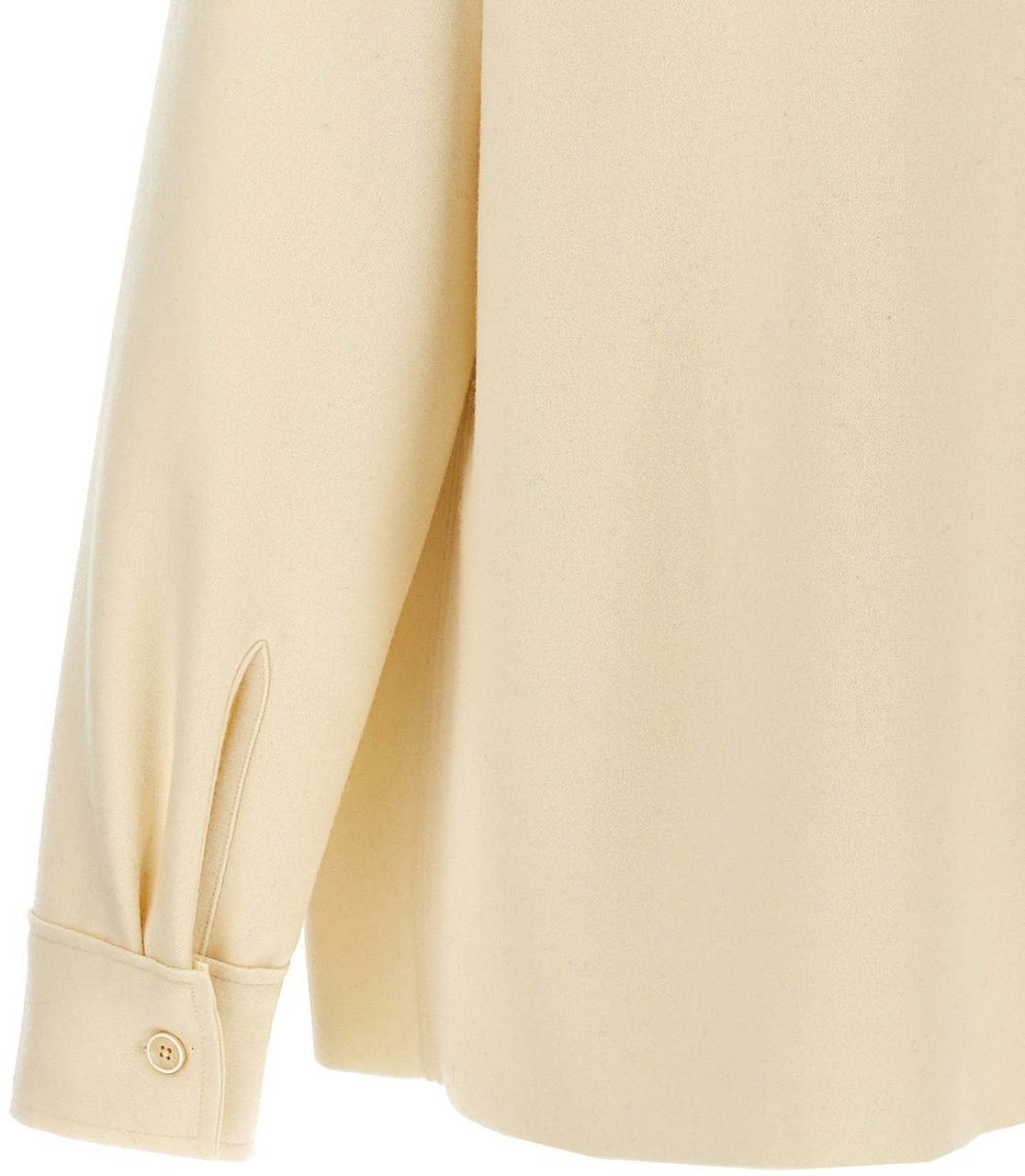 Jil Sander White Wool Blouse Wit