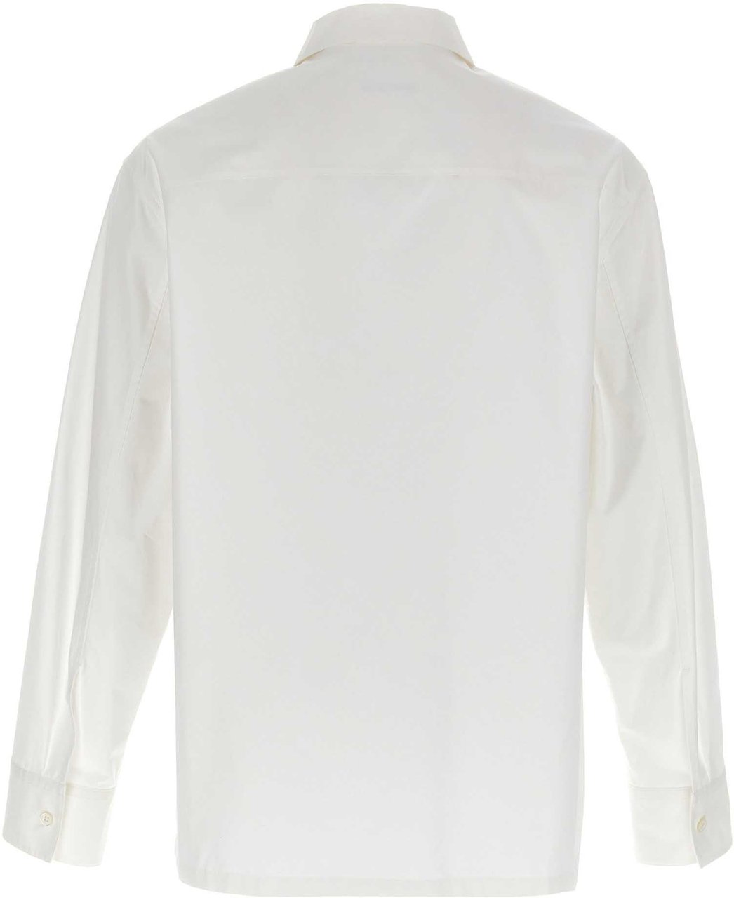 Jil Sander White Cotton Blouse Wit