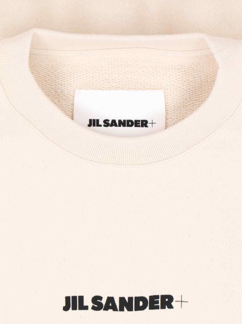 Jil Sander Logo Crewneck Sweatshirt – Cream Neutraal