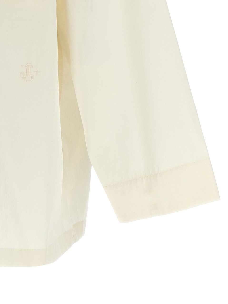 Jil Sander White Cotton Blouse Wit