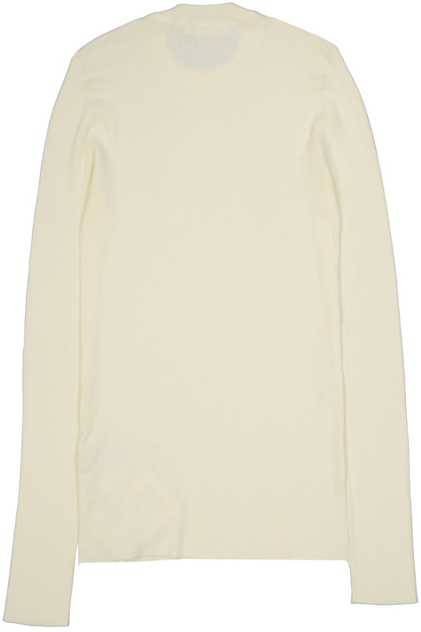 Jil Sander Logo Fitted Jumper Wit