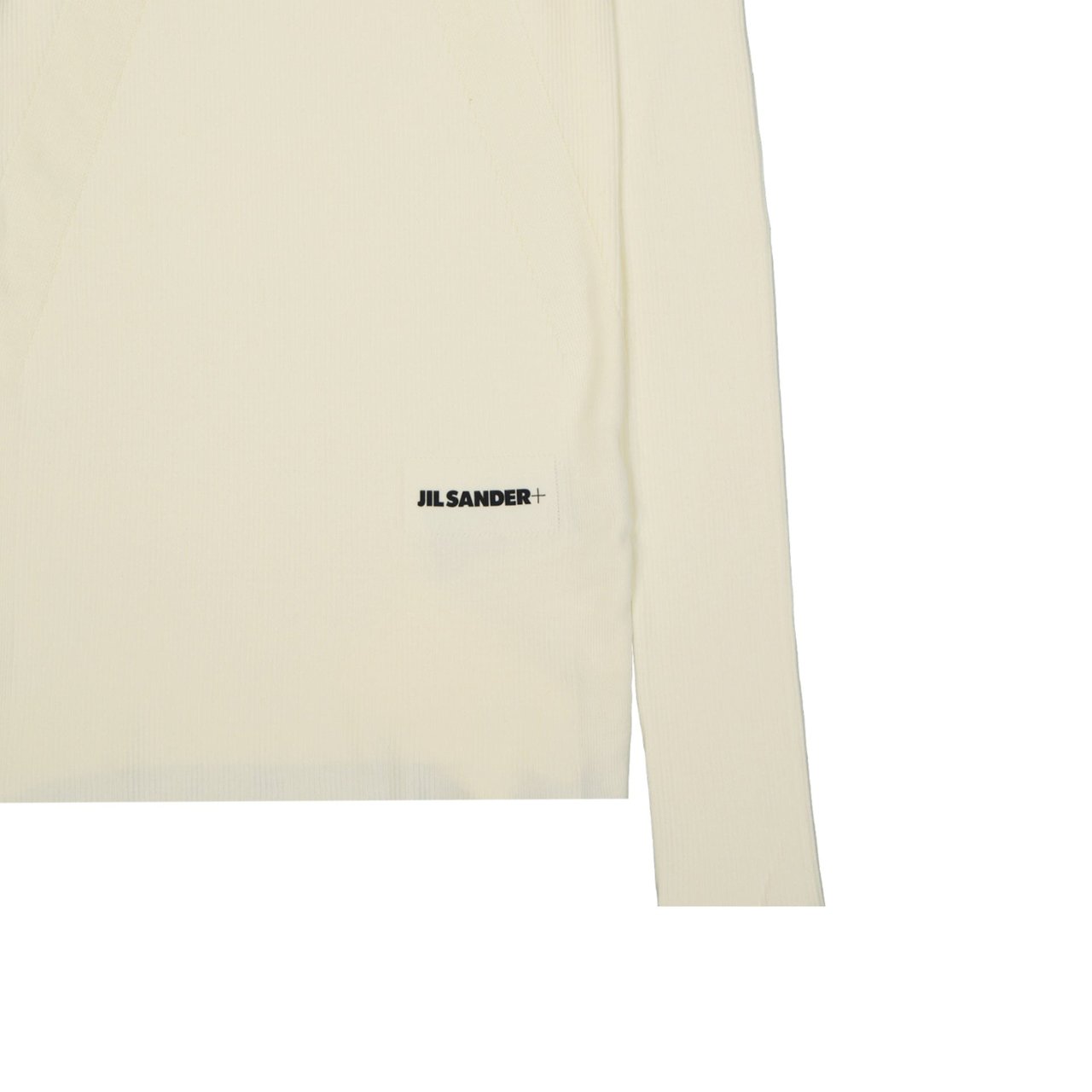 Jil Sander Logo Fitted Jumper Wit