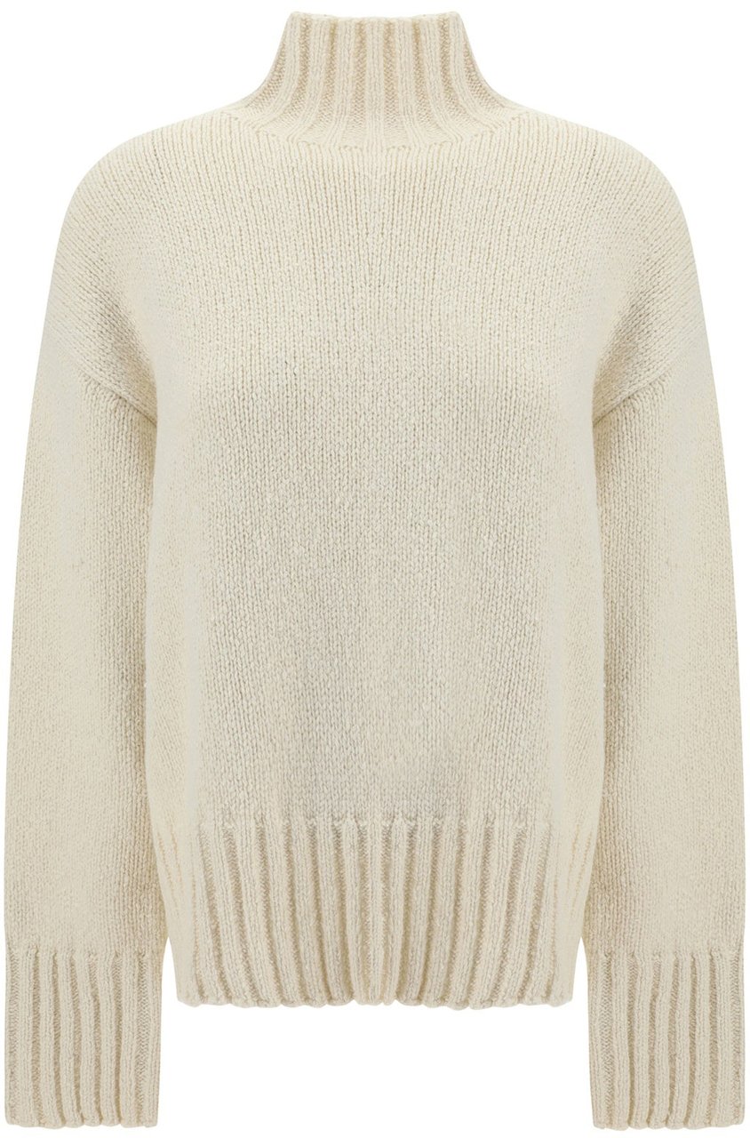 Jil Sander Wool And Silk Sweater Wit