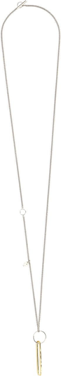 Jil Sander Gold Brass Necklace Goud