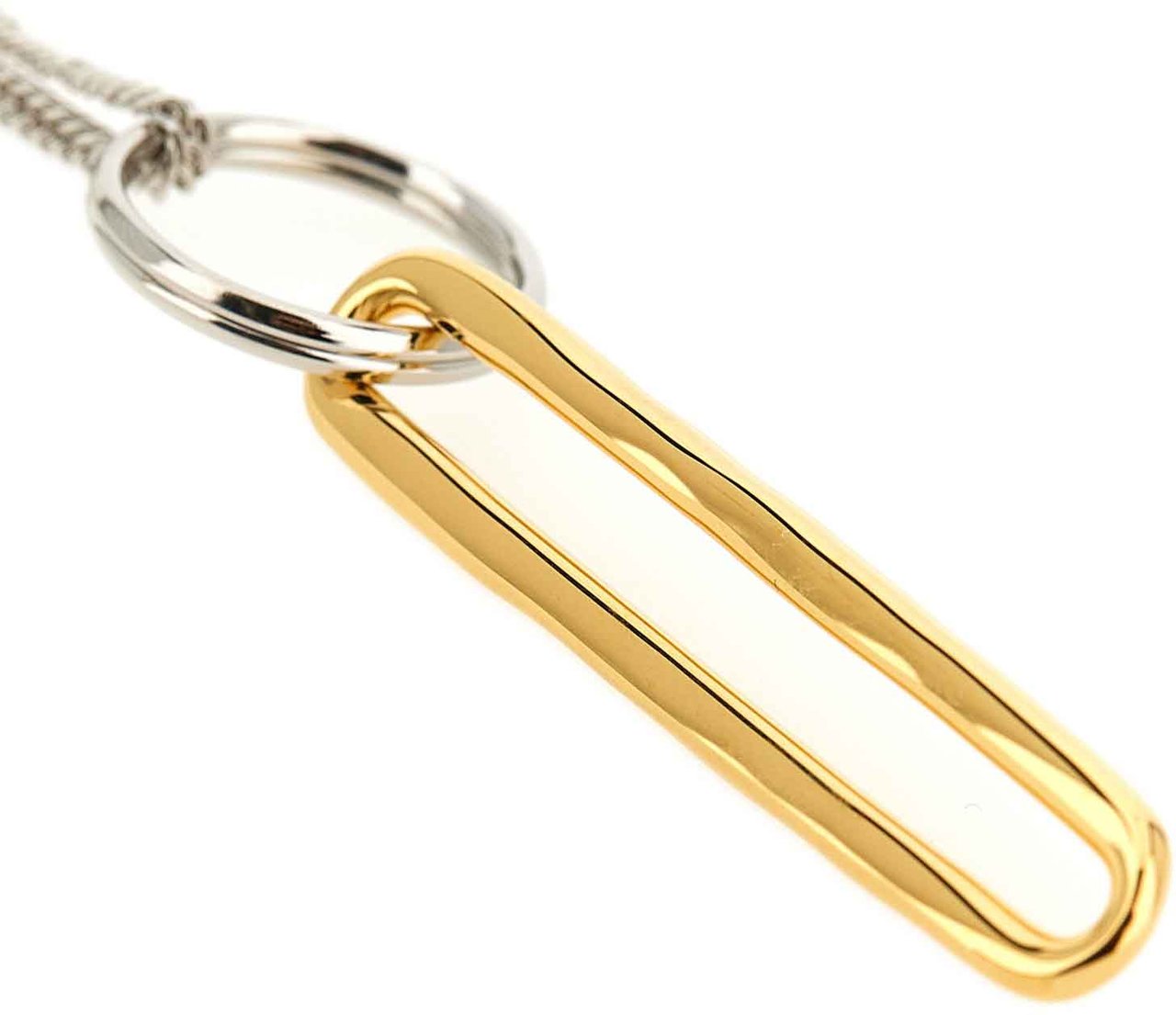 Jil Sander Gold Brass Necklace Goud