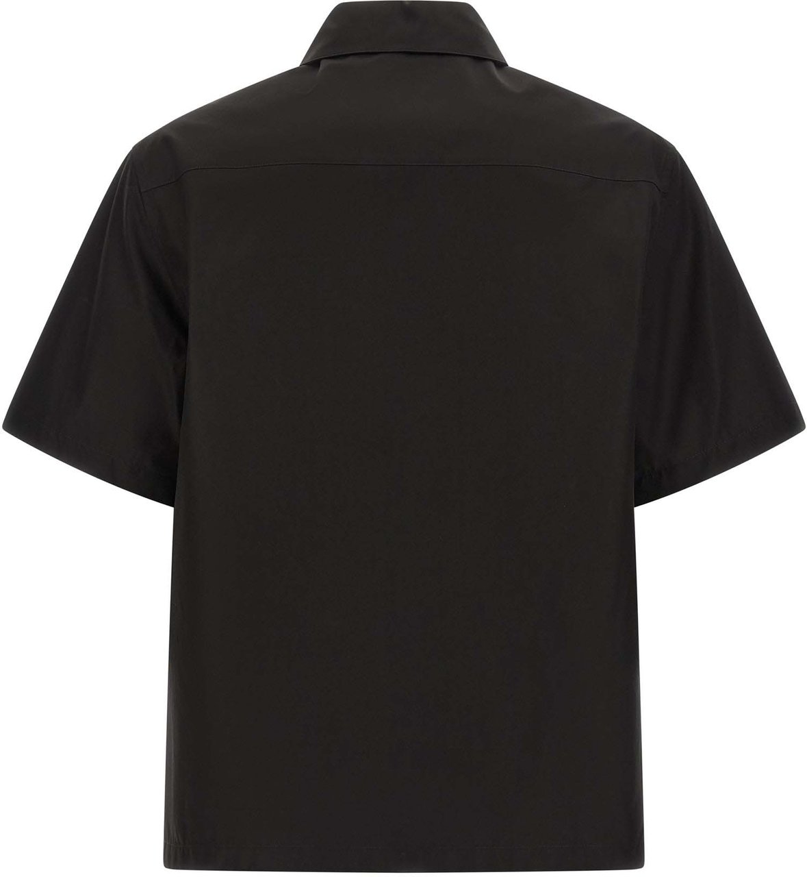 Jil Sander Black Cotton Blouse Zwart