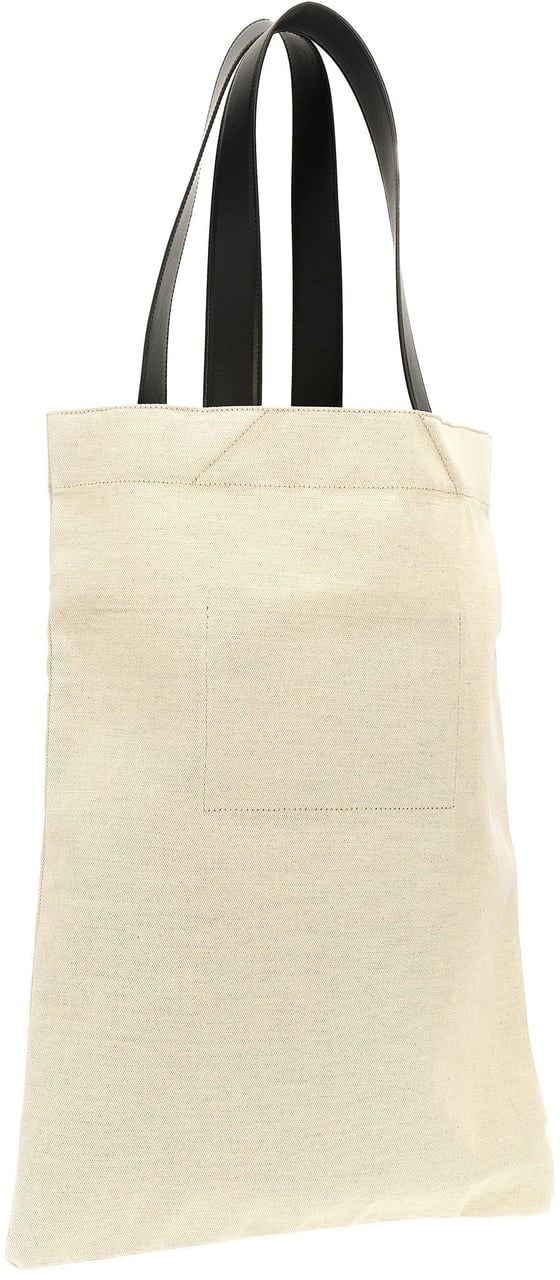 Jil Sander Bicolor Cotton Tote Bag Divers
