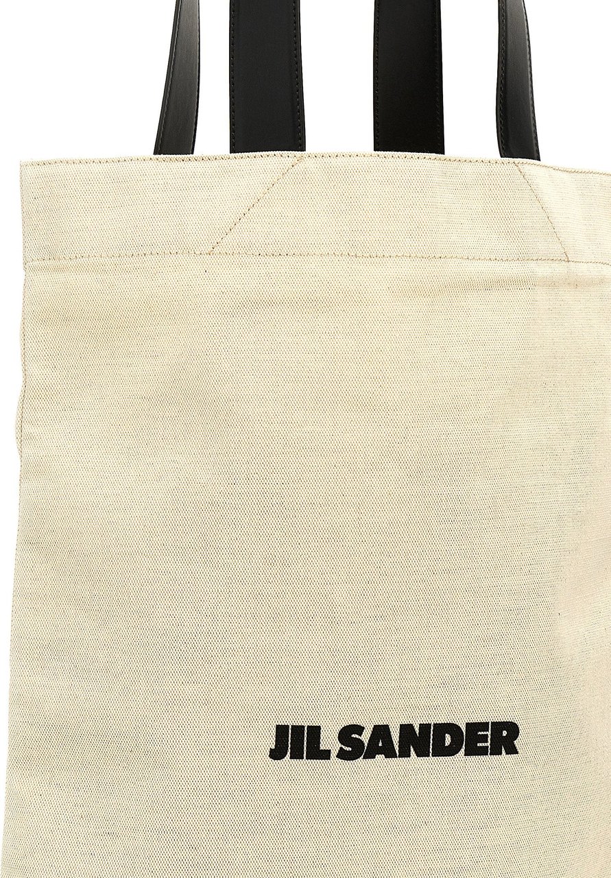 Jil Sander Bicolor Cotton Tote Bag Divers