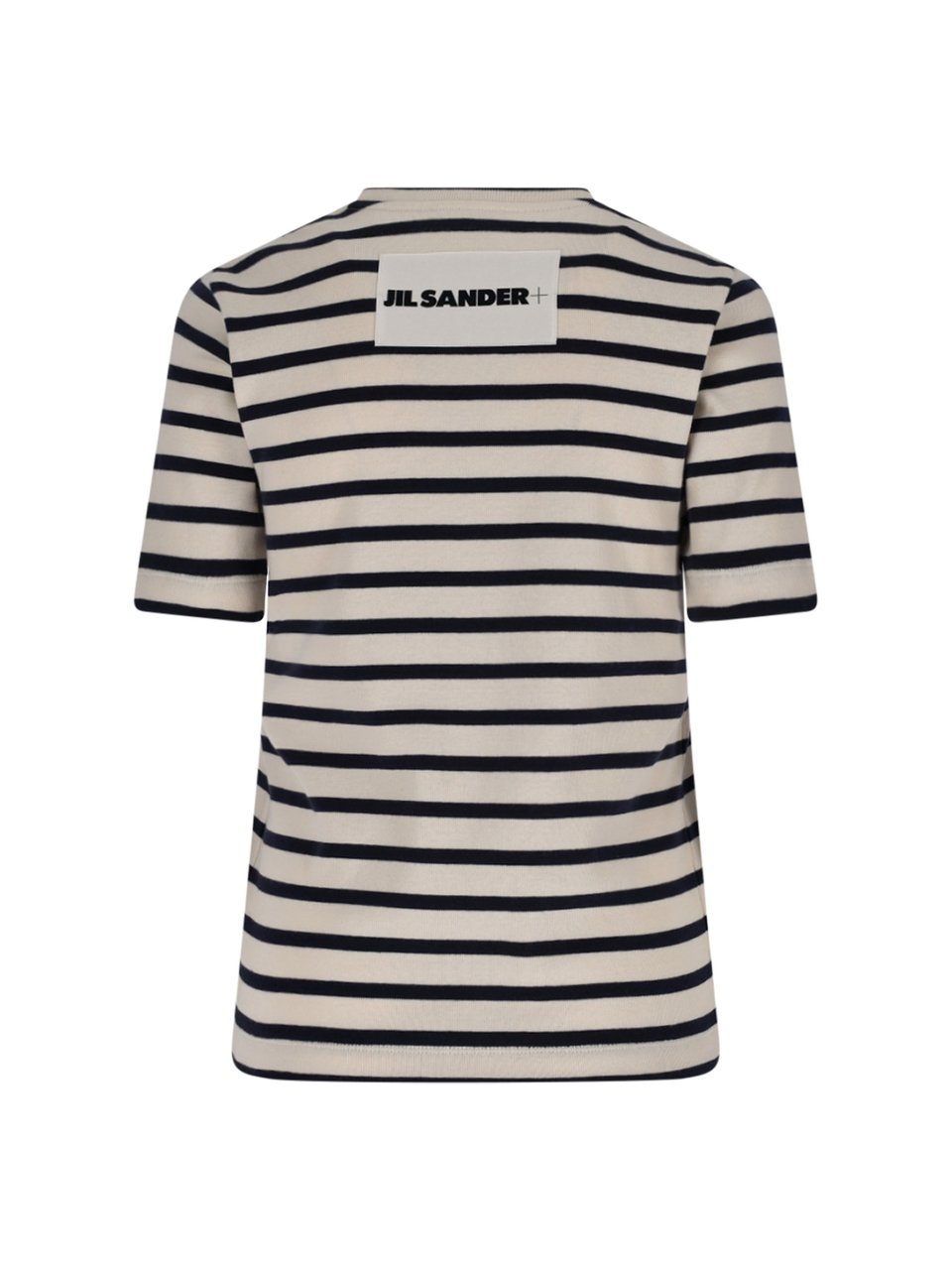 Jil Sander Striped T-Shirt – Cream Neutraal