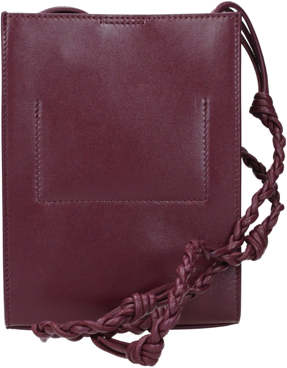 Jil Sander Purple Leather Crossbody Bag Paars