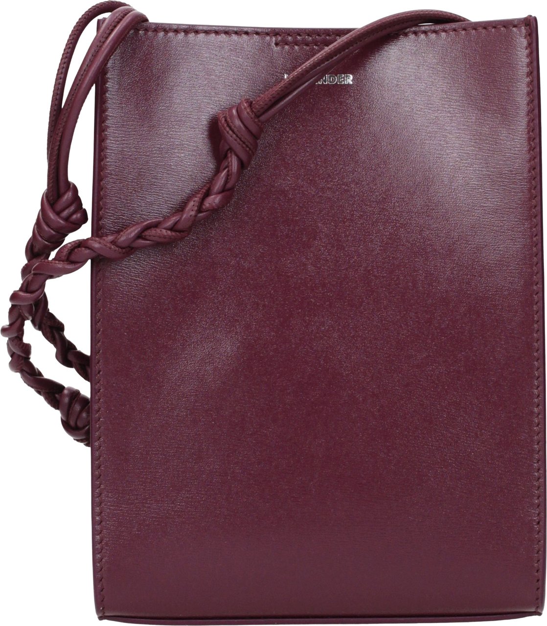 Jil Sander Purple Leather Crossbody Bag Paars