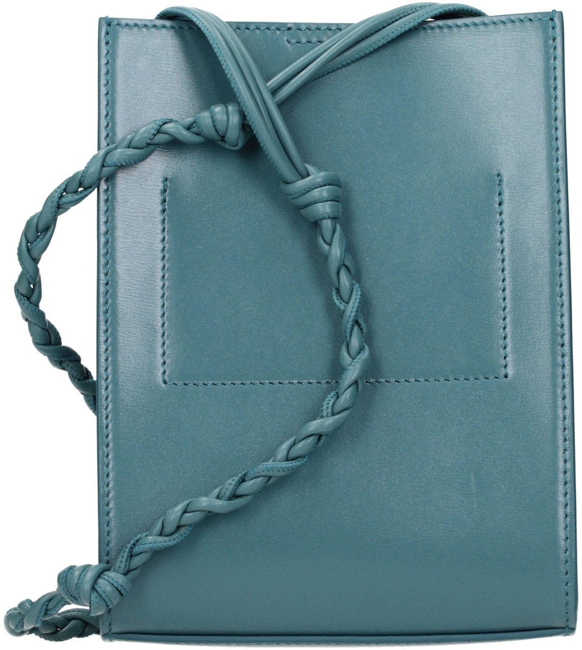 Jil Sander Green Leather Crossbody Bag Groen