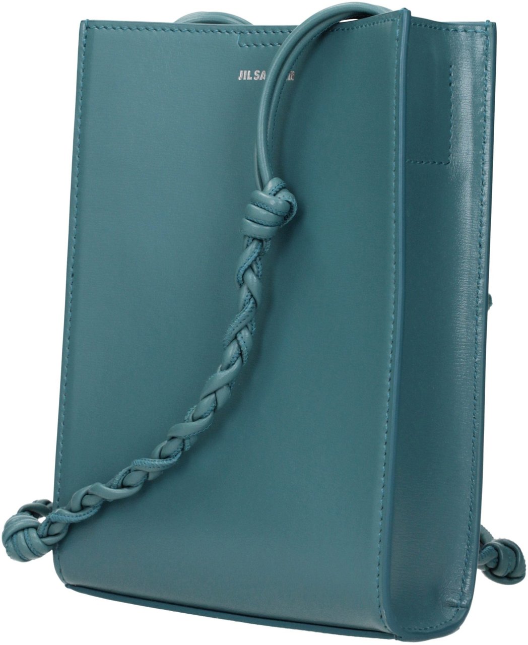 Jil Sander Green Leather Crossbody Bag Groen