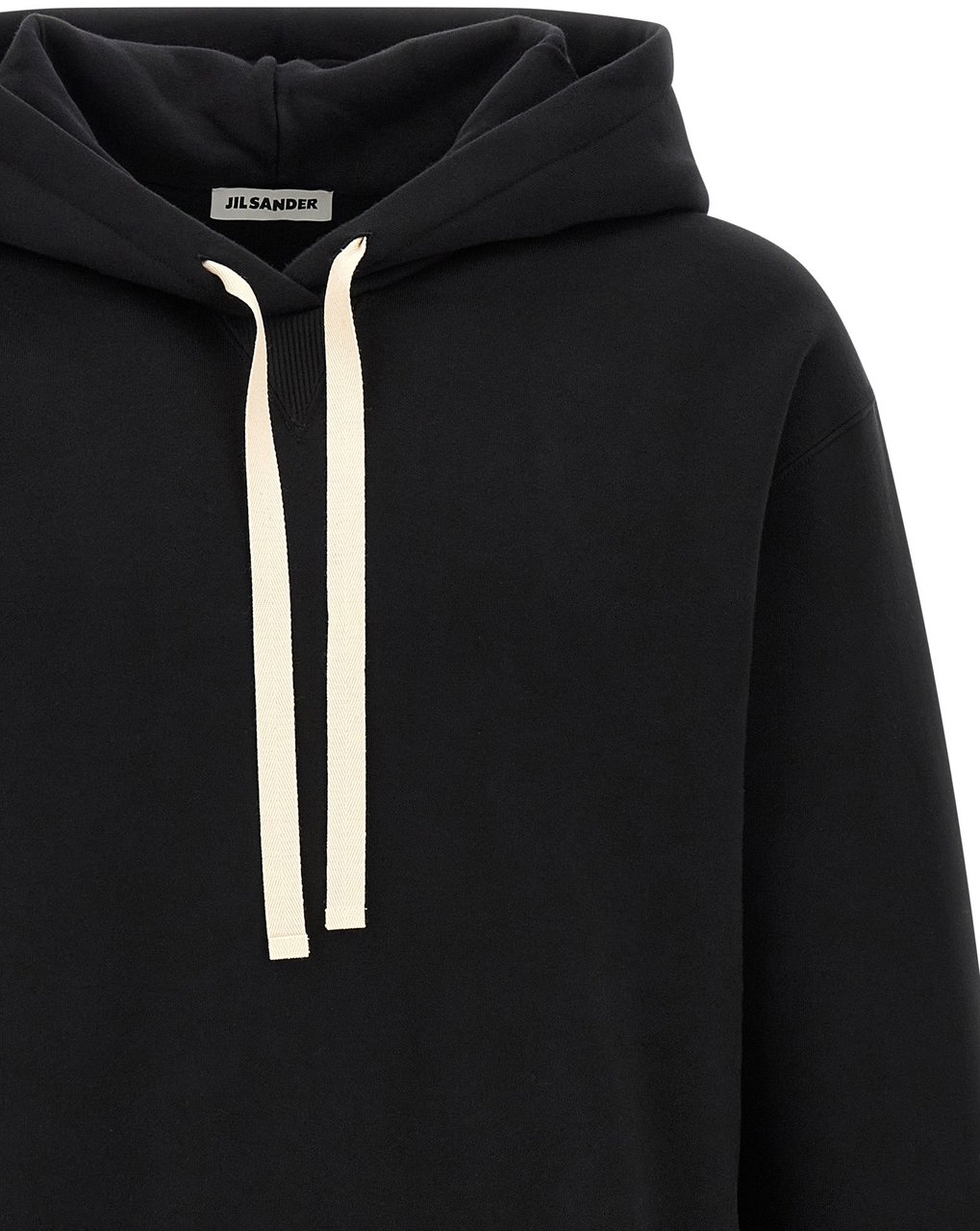 Jil Sander Black Cotton Sweatshirt Zwart