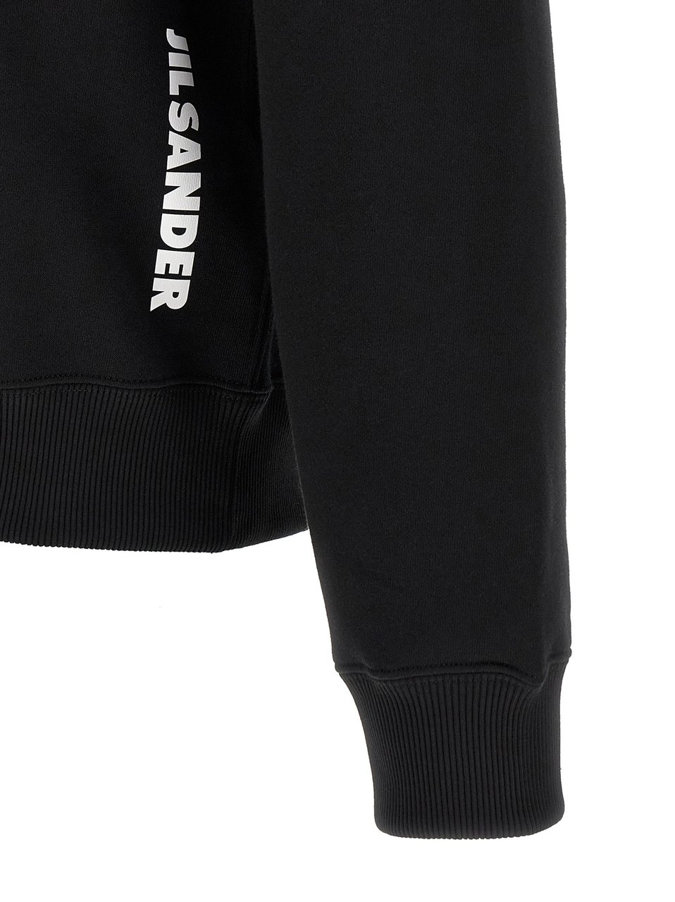 Jil Sander Black Cotton Sweatshirt Zwart