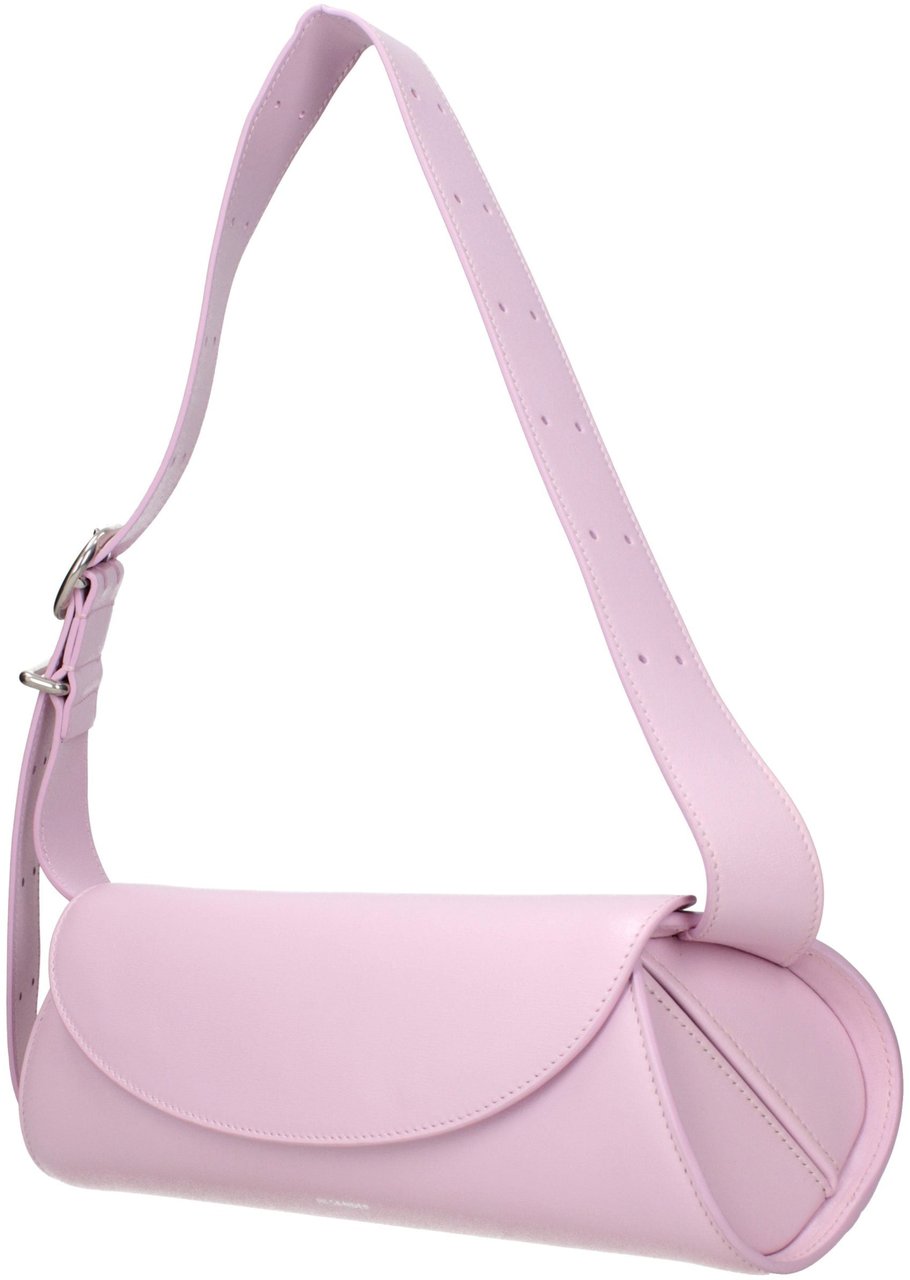 Jil Sander Pink Leather Crossbody Bag Roze