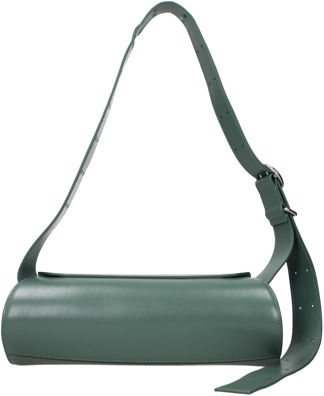 Jil Sander Green Leather Crossbody Bag Groen