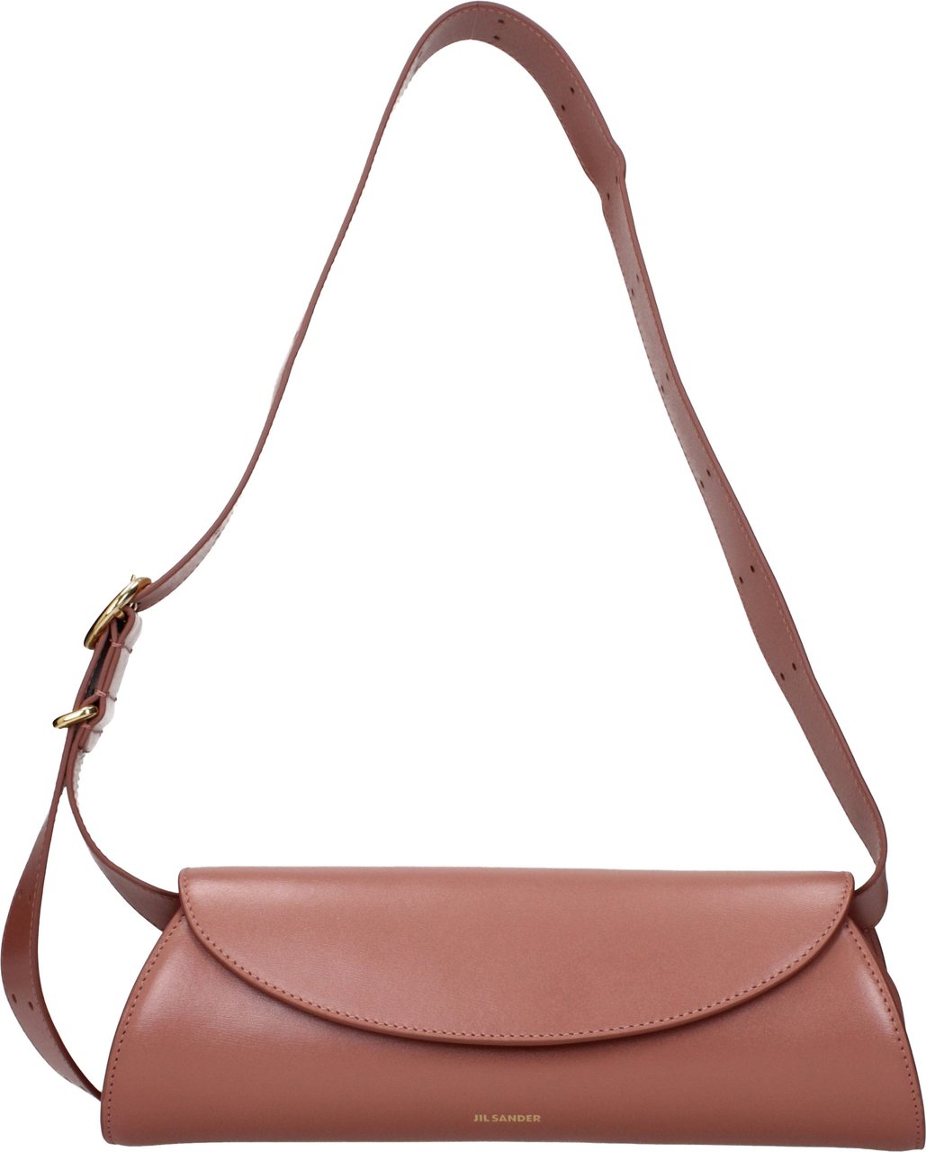 Jil Sander Pink Leather Crossbody Bag Roze