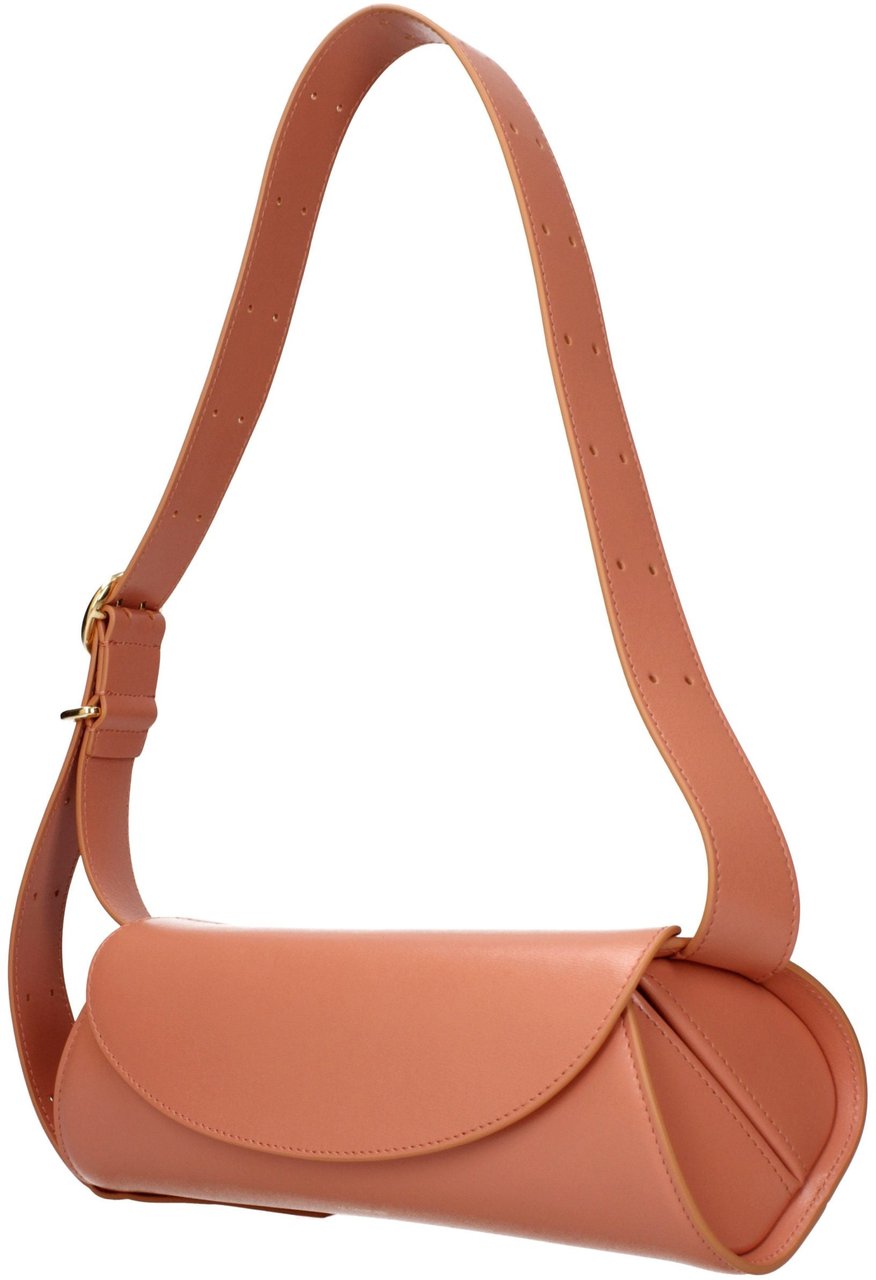 Jil Sander Pink Leather Crossbody Bag Roze