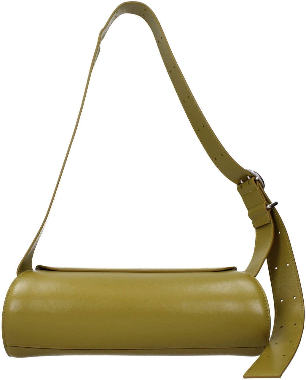 Jil Sander Green Leather Crossbody Bag Groen