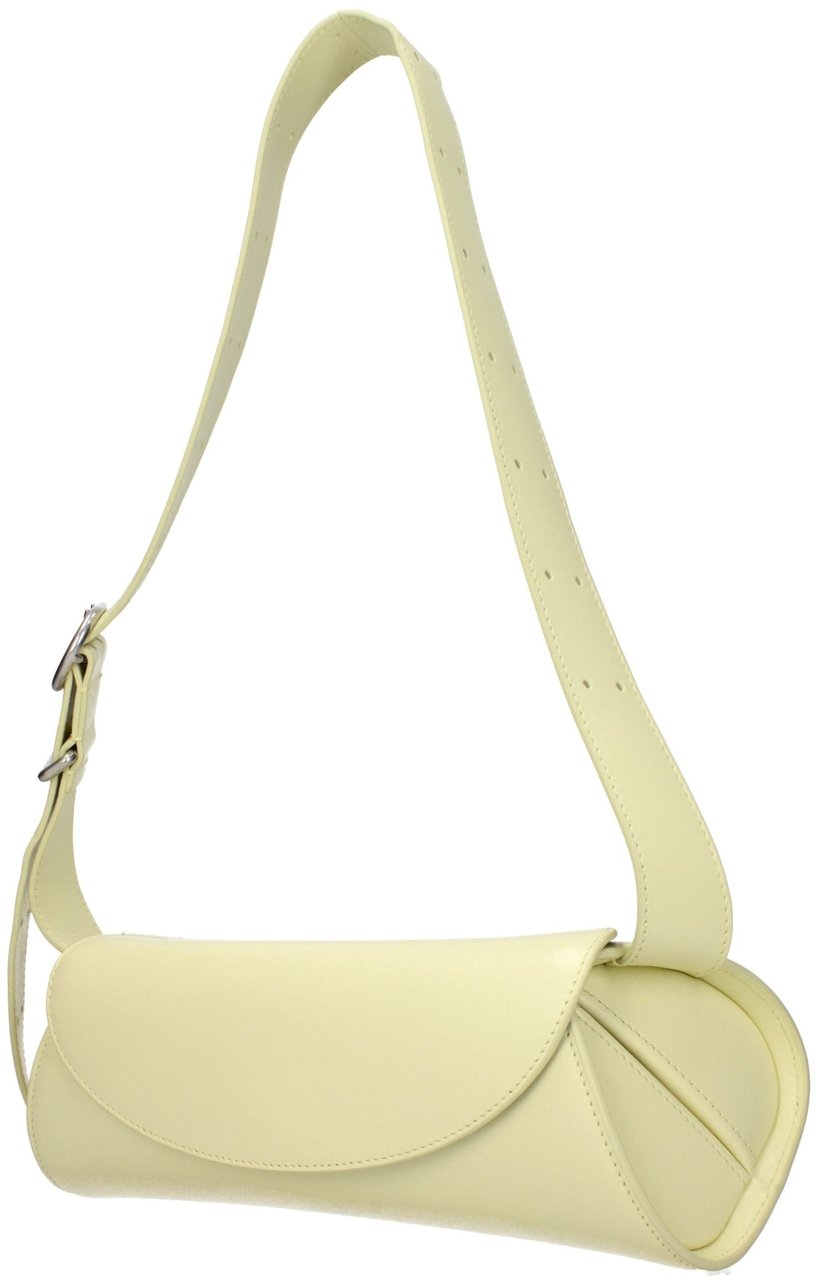 Jil Sander Yellow Leather Crossbody Bag Geel