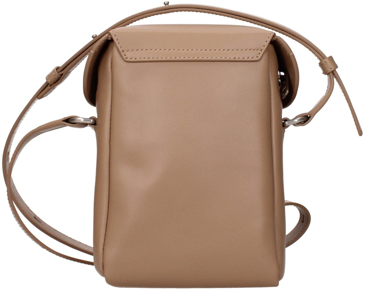 Jil Sander Brown Leather Crossbody Bag Bruin